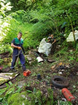 Sanacija črnega odlagališča – Banova jama 092